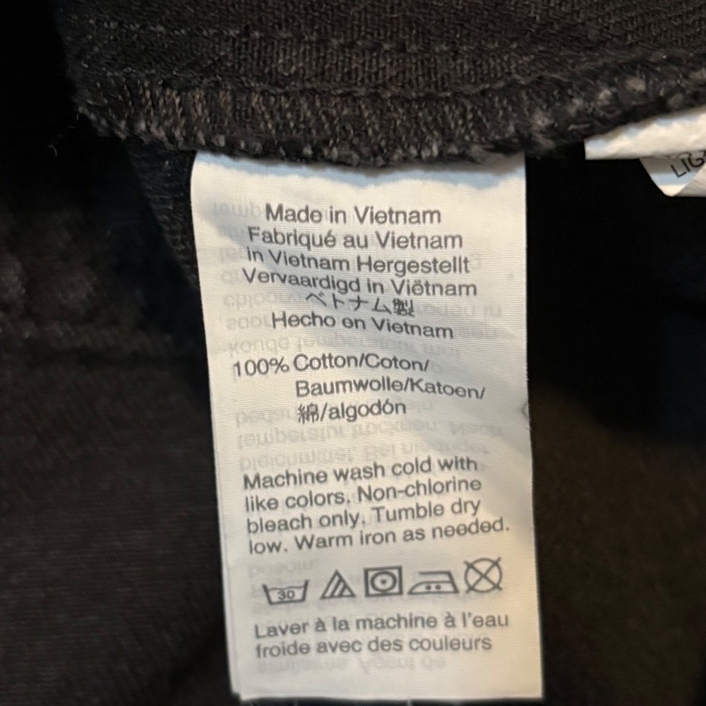 Madewell Womens Denim Skirt Black Size 31 Rigid A-Line Mini Raw Hem Grunge NWT - Picture 8 of 8